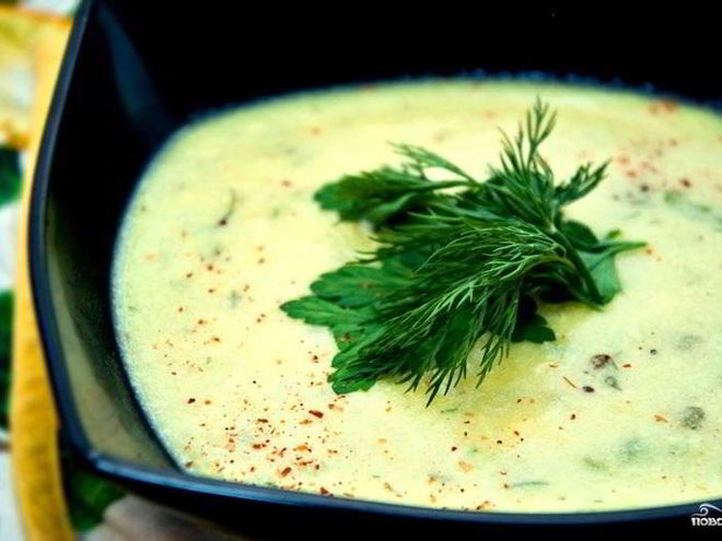 Рецепт сырного супа-пюре