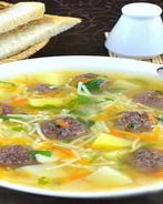 Сырный суп с фрикадельками
