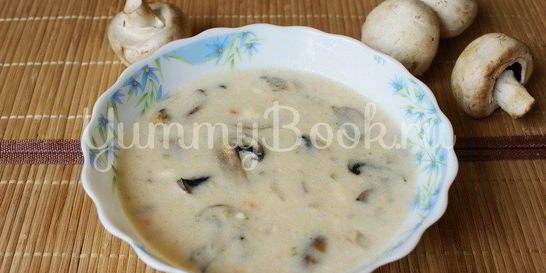 Сырный суп с грибами