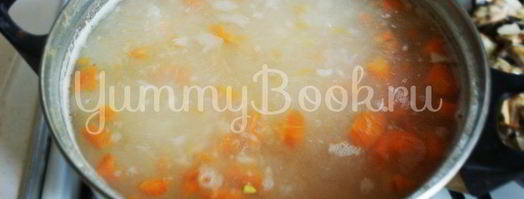 сырный суп с грибами. Шаг 4