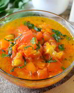 Томатный суп из печки с базиликом