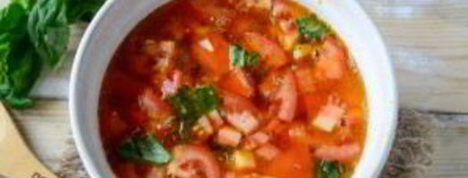 томатный суп из печки с базиликом. Шаг 7