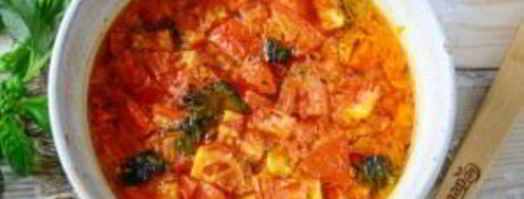 томатный суп из печки с базиликом. Шаг 8