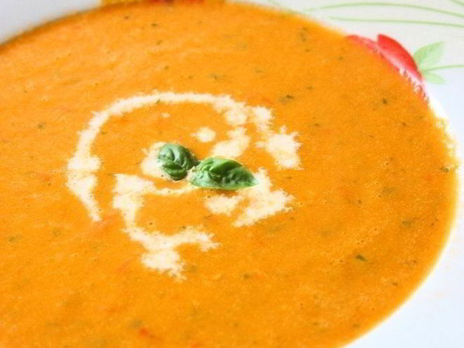 Рецепт томатного супа с базиликом
