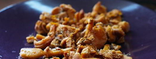 тыквенный крем-суп с сыром и лисичками. Шаг 2