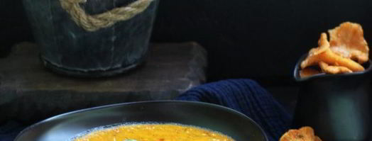 тыквенный крем-суп с сыром и лисичками. Шаг 4