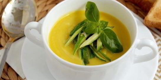 Тыквенный суп с цукини