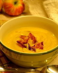 Тыквенный суп с яблоками