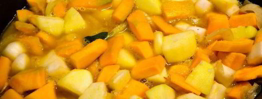 тыквенный суп с яблоками. Шаг 6