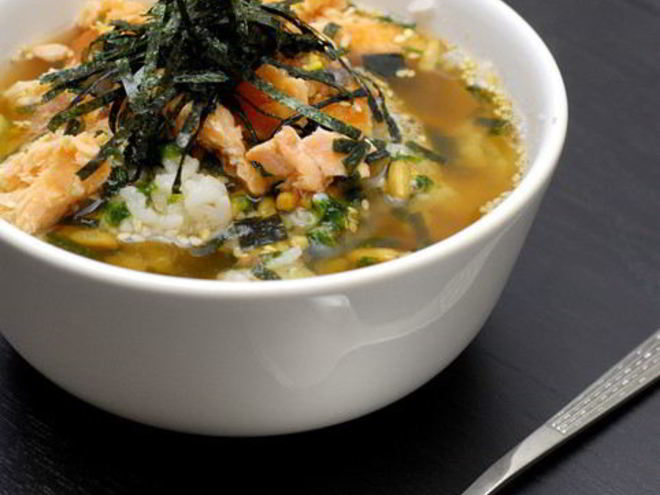 Рецепт экзотического супа из семги и зеленого чая