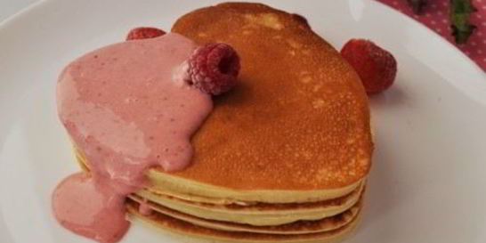 Американские блинчики на День святого Валентина