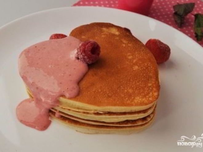 Рецепт американских блинчиков на день святого валентина