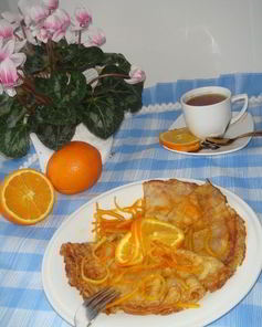 Апельсиновые блинчики Оранжевое настроение