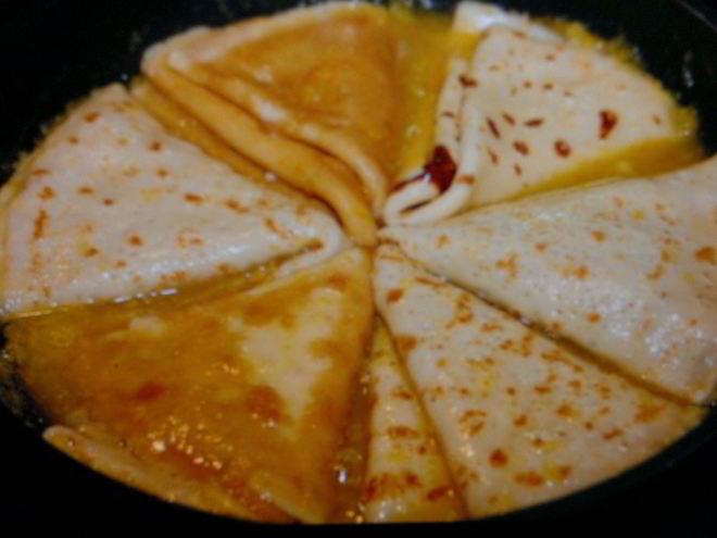 Рецепт апельсиновых блинов