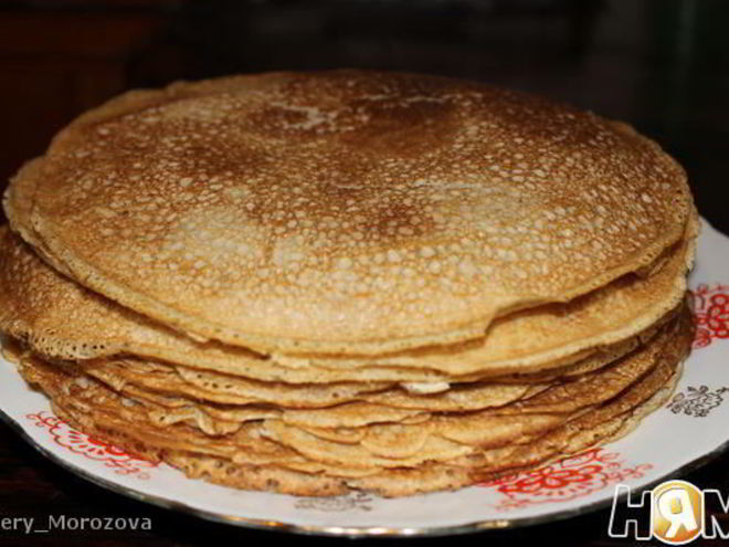 Рецепт ароматных блинчиков с ржаной мукой
