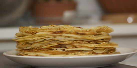 Блинчики ажурные со сметаной