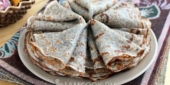 Блинчики из черемуховой муки