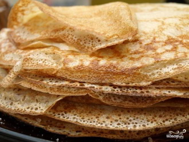 Рецепт блинчиков хрустящих