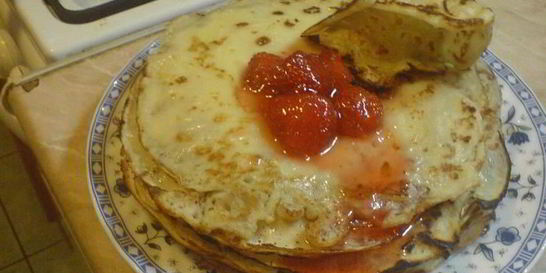 Блинчики на минералке