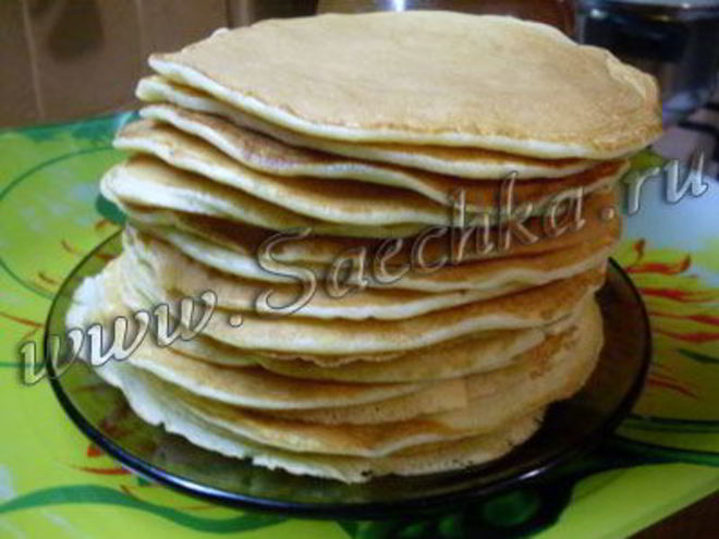 Рецепт блинчиков по-американски