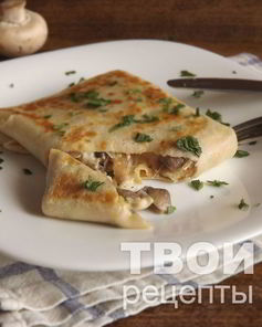 Блинчики с грибами