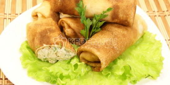 Блинчики с курицей