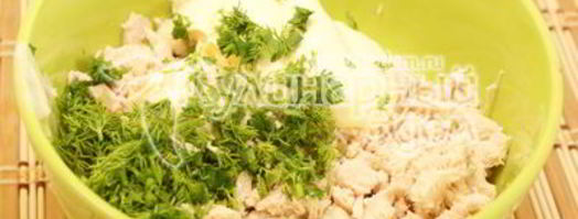 блинчики с курицей. Шаг 4