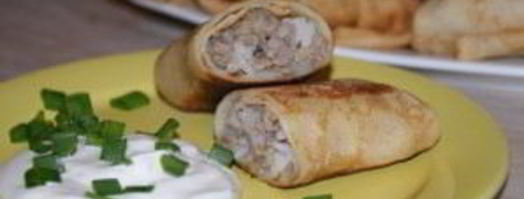 блинчики с мясом и рисом. Шаг 7