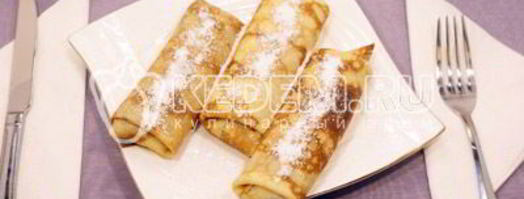 блинчики с творогом и изюмом. Шаг 6