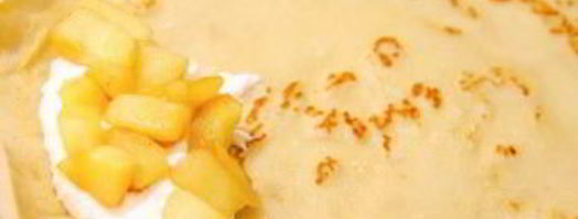 блинчики с творогом и яблоками. Шаг 4