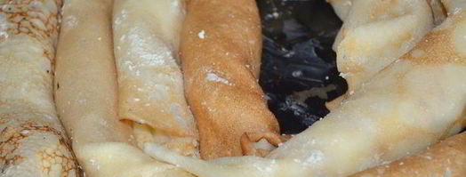 блинная ванильная улитка с творогом и изюмом. Шаг 6