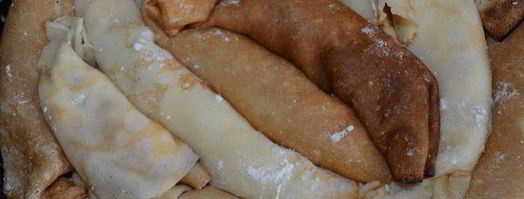 блинная ванильная улитка с творогом и изюмом. Шаг 7