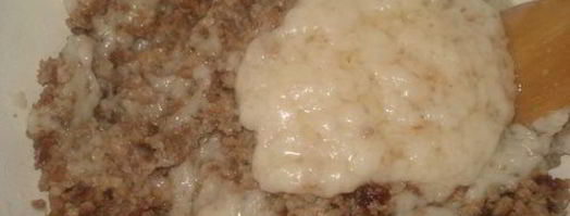 блинный торт, блины с мясом, сладкие блины. Шаг 9