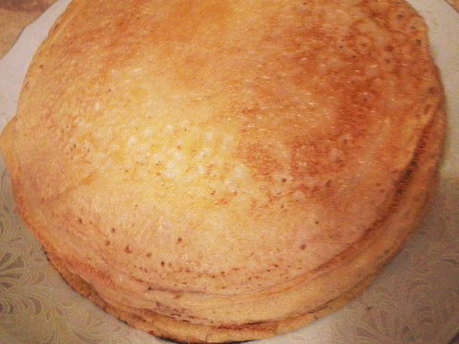 Рецепт блинов дрожжевых тонких