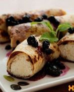 Блины, фаршированные творогом,