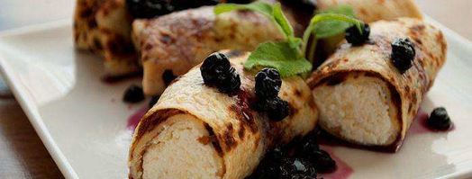 блины, фаршированные творогом,. Шаг 7