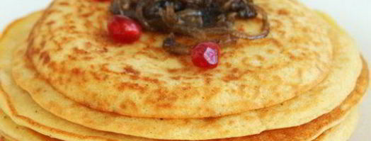 блины гороховые с луковым конфитюром. Шаг 3