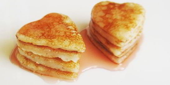 Блины на кефире с кипятком