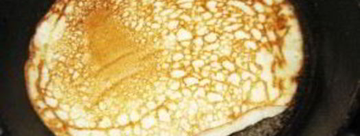 блины на кефире с кипятком. Шаг 5