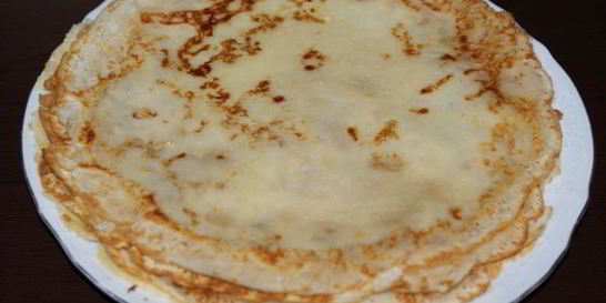 Блины на молоке без яиц