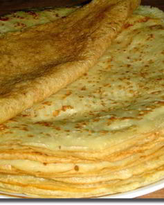 Блины на молоке и кефире тонкие ажурные