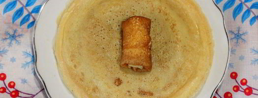 блины на простокваше с творогом. Шаг 11