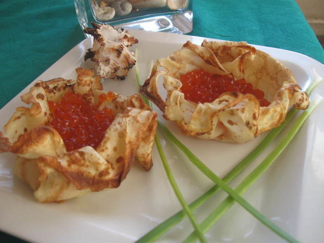 Рецепт блинов рыбьи домики