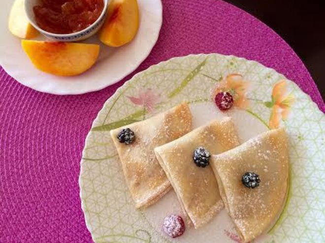 Рецепт блинов с джемом