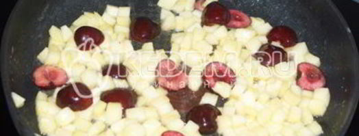 блины с фруктовой начинкой. Шаг 5