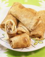 Блины с капустой и грибами