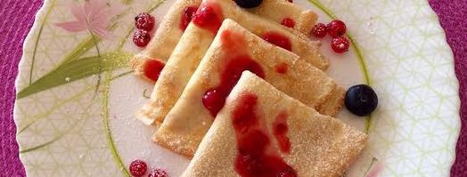 блины с малиной. Шаг 9