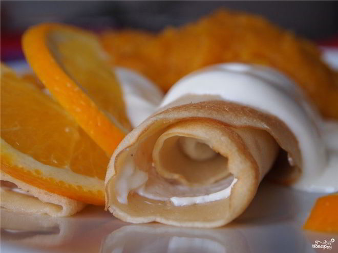 Рецепт блинов с маскарпоне