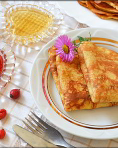 Блины с морковью