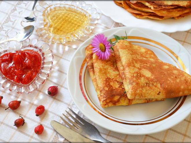 Рецепт блинов с морковью